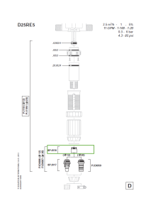Aanzuigventiel 8PJ018VF tbv Dosatron D25RE5