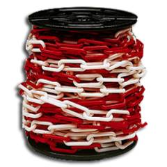 Afzetketting rood/wit 6mm 30m