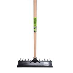 Boxenkrabber -hark zwart, 40cm compleet met steel 160cm