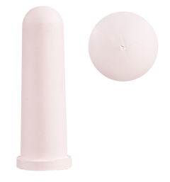 Kalverspeen Hiko wit met kruissnede (5 stuks)