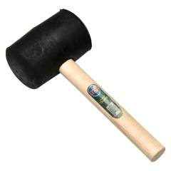 Rubberhamer nr. 9 zacht 70 shore, met steel