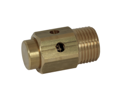 Sproeinippel ½, messing, zeskant