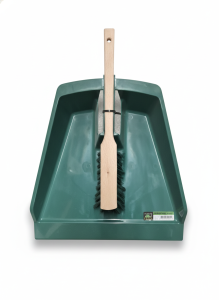 Stoffer lang + blik groot kunststof