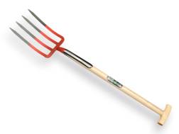 Spitvork 4-tands met dubbele veren en Atlas steel 90cm