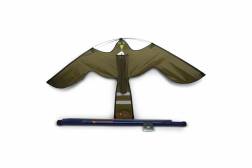 Hawk Kite vogelverschrikker, bruin, 7m