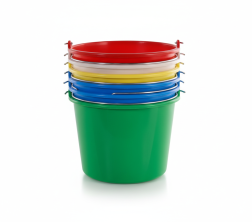 Gekleurde emmer 12L