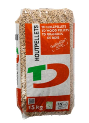 Witte houtpellets Ten Damme ENplus A1 15 kg