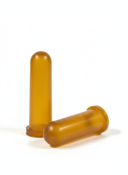 Kalverspeen rubber, honing-transparant 10cm