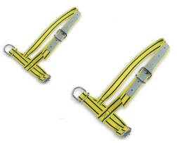 Keuringshalster geel/zw. 