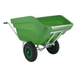 Kiep Kruiwagen Fort Groen HDPE bak, 2 wiel