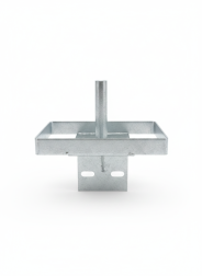 Liksteenhouder vierkant, verzinkt