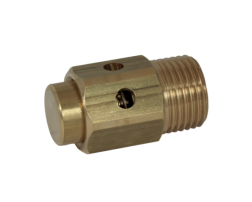 Sproeinippel ½, messing, zeskant