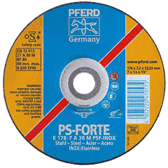 Pferd Afbraamschijf RVS 178mm 7mm (12 stuks)