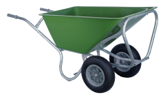 Stalkruiwagen PRO 160 L groen met 2 wielen