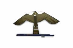 Hawk Kite vogelverschrikker, bruin, 7m