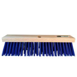 Stalbezem PVC blauw, vezellengte 110mm, 45cm FSC