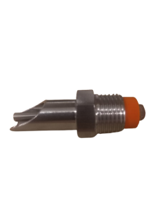 Biggenbijtnippel 1/2” met 3/8” bijtstuk, RVS, lengte 56 mm.