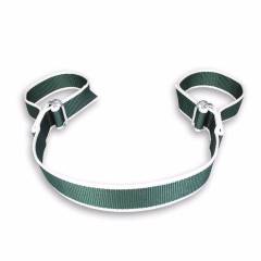Koecluster, anti-spagaatband(knelgesp) verstelbaar wit/groen