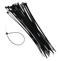 Tie-wraps/kabelbinder 250x4,8 mm Nylon 6.6 zwart 100 stuk