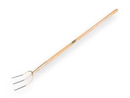 Schop 35 cm aluminium met houten steel 135 cm